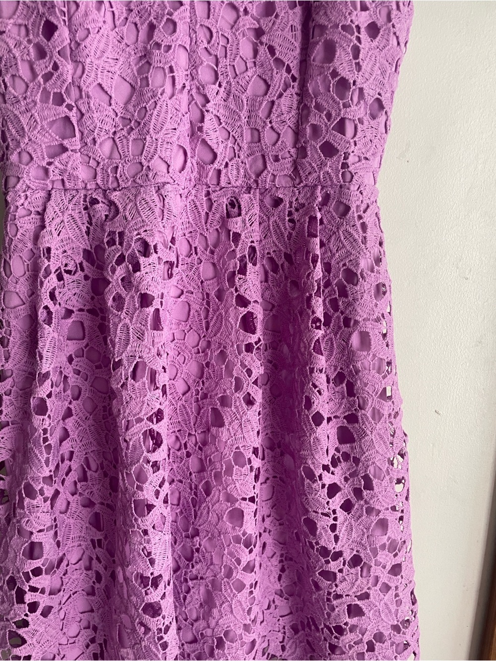 ASTR The Label Sleeveless Lace Fit & Flare Midi Dress Light Orchid - Picture 9 of 16